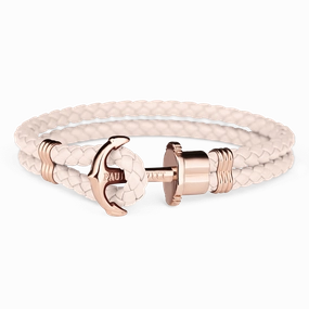 Paul Hewitt Phrep Leather Rose Gold / Pink Rose Bracelet - XS hand-chain-bracelet  