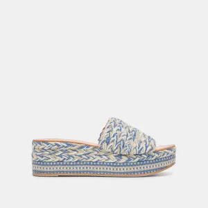 PAZLI SANDALETTEN BLAU MULTI GEWEBT