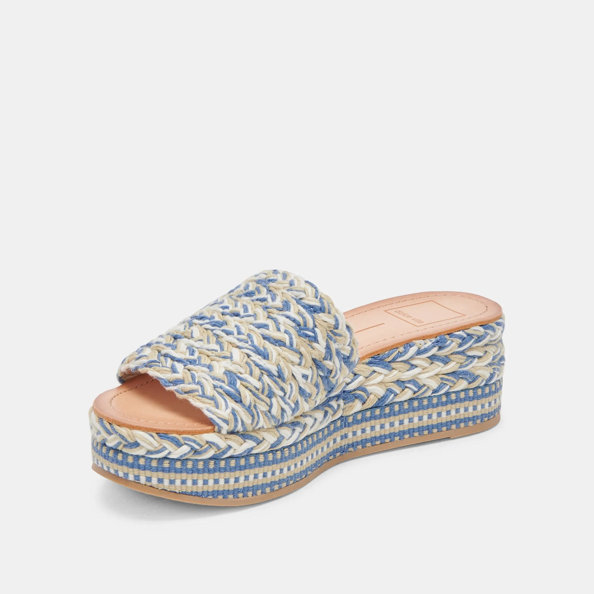 PAZLI SANDALETTEN BLAU MULTI GEWEBT