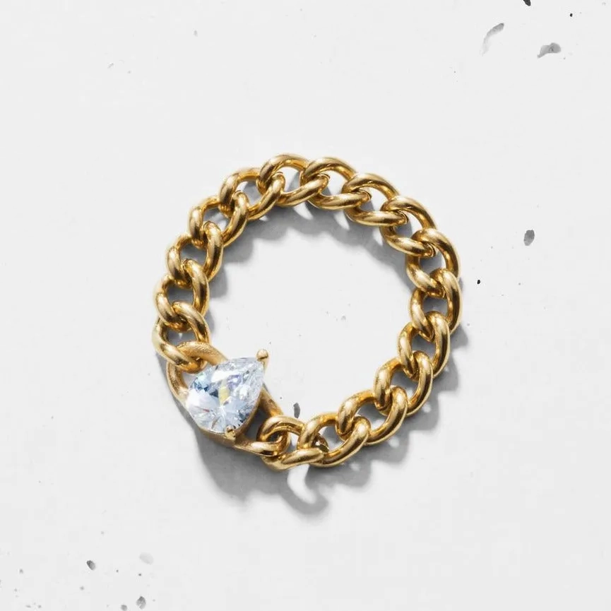Pear-cut Chain Ring