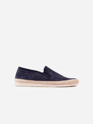 Pecan Herren-Espadrilles aus recycelter Baumwolle | Marineblau