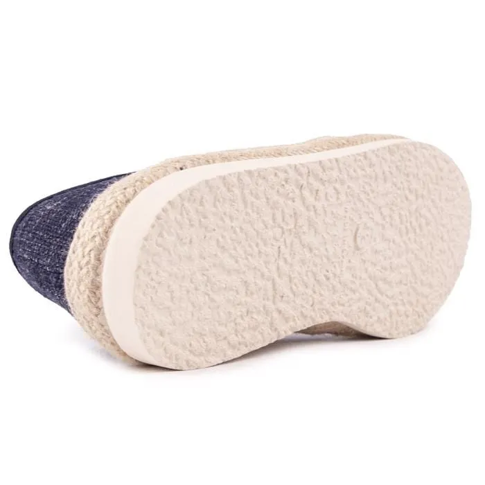 Pecan Herren-Espadrilles aus recycelter Baumwolle | Marineblau
