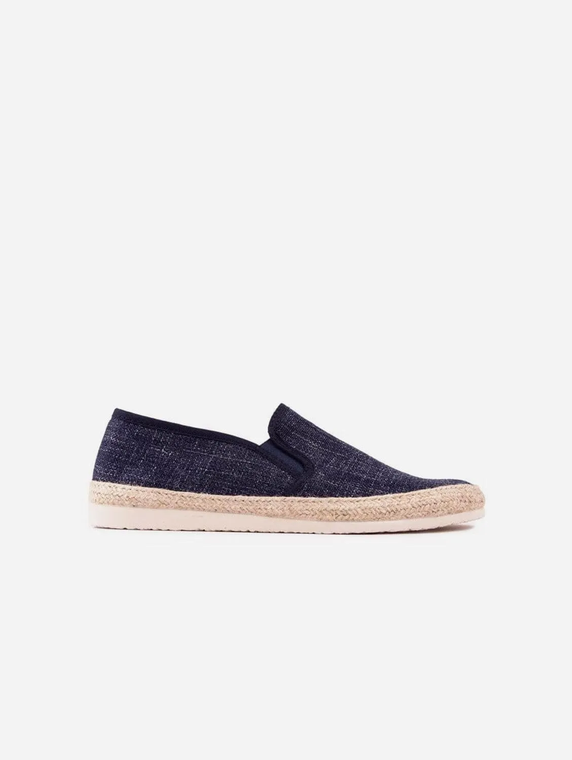 Pecan Herren-Espadrilles aus recycelter Baumwolle | Marineblau