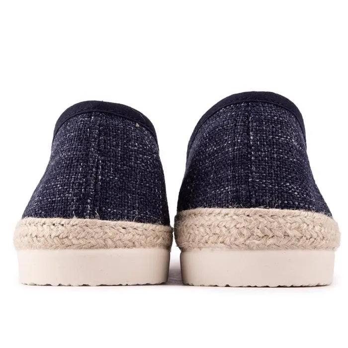 Pecan Herren-Espadrilles aus recycelter Baumwolle | Marineblau