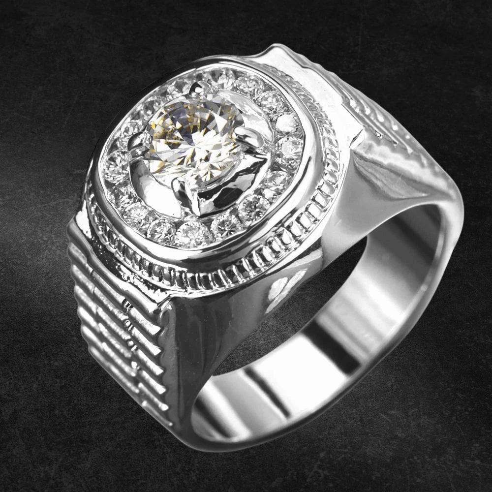 Penninsula Men's Platinum Ring