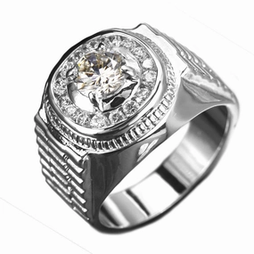 Penninsula Men's Platinum Ring 