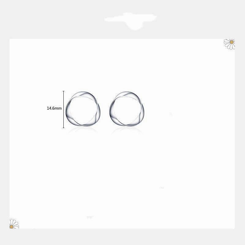 Personalized Fashion Irregular Geometric Circular Design Simple Earrings