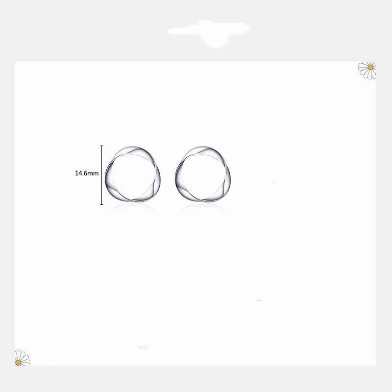 Personalized Fashion Irregular Geometric Circular Design Simple Earrings