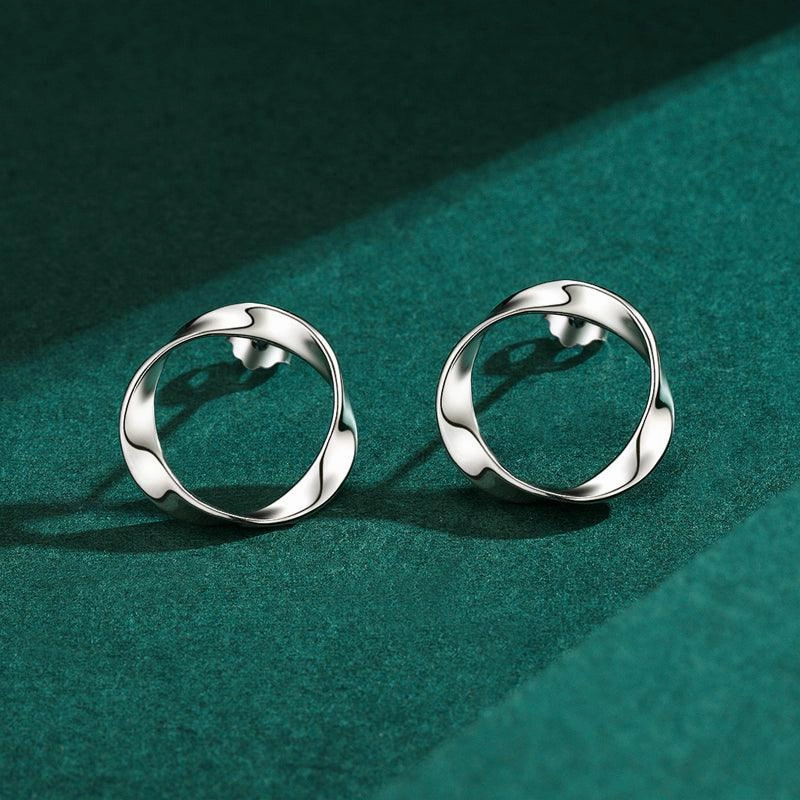Personalized Fashion Irregular Geometric Circular Design Simple Earrings