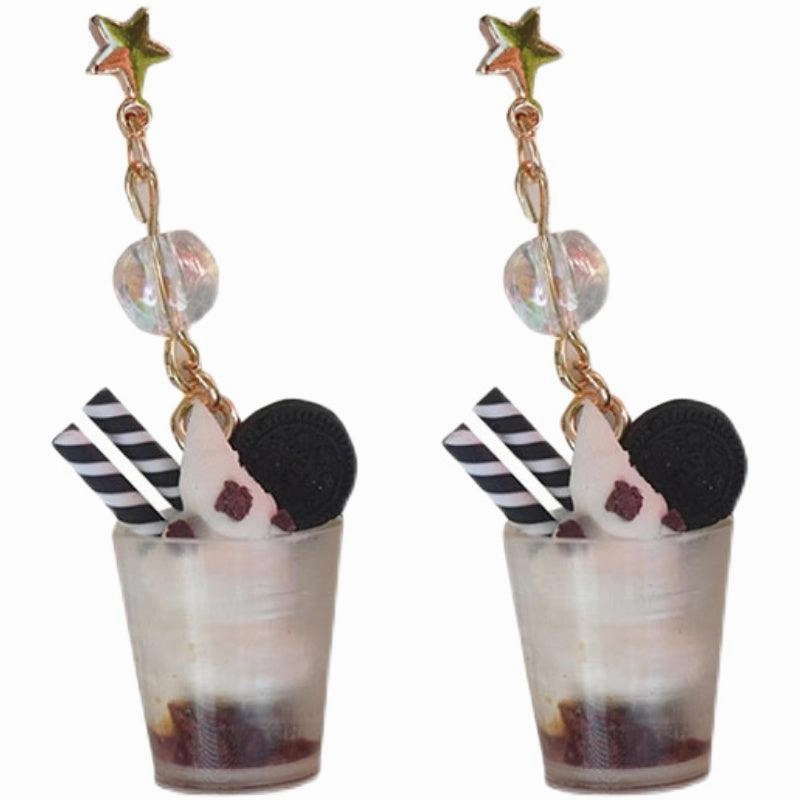 Personalized Food And Play Cute 925 Silver Earrings