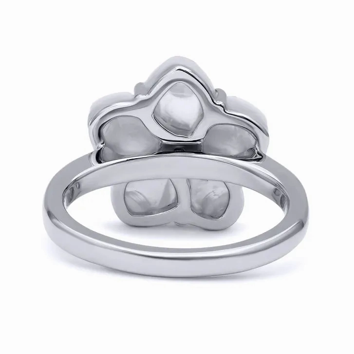 Petite Carved Alexandrite Flora Ring