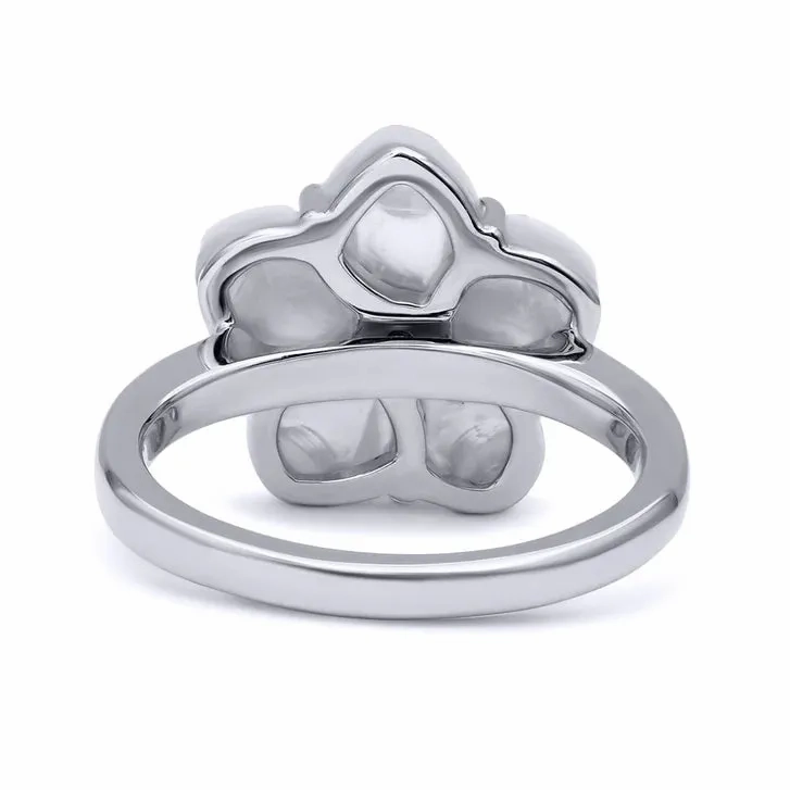 Petite Carved Alexandrite Flora Ring