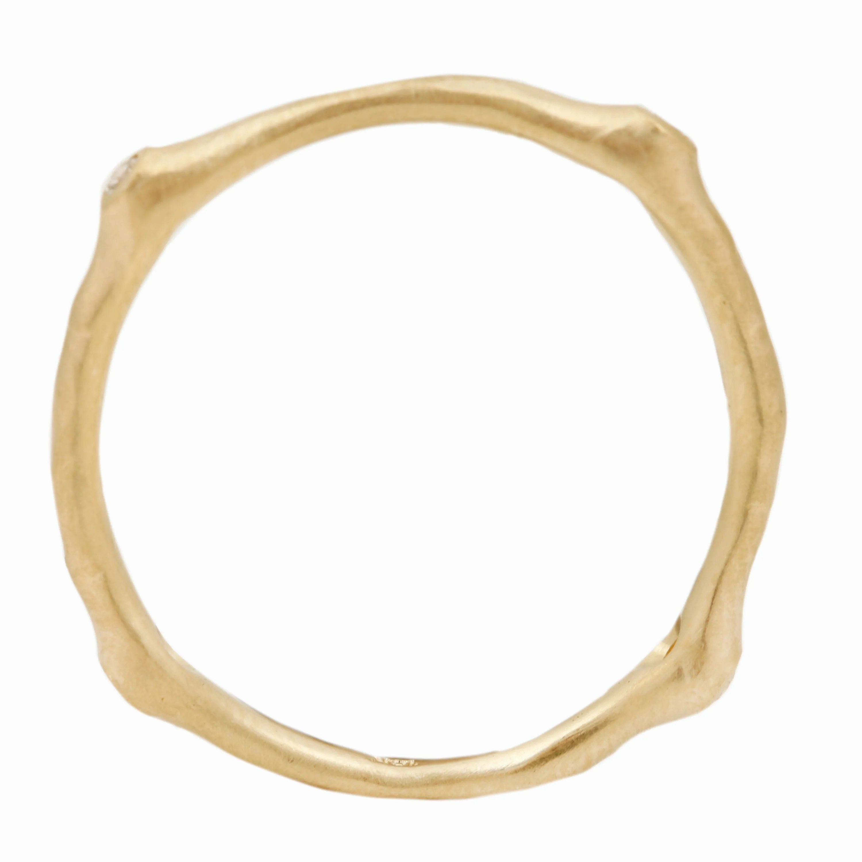 Petite White Diamond Stacking Ring