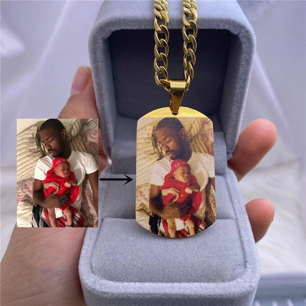 Picture Portrait Necklace Stainless Steel