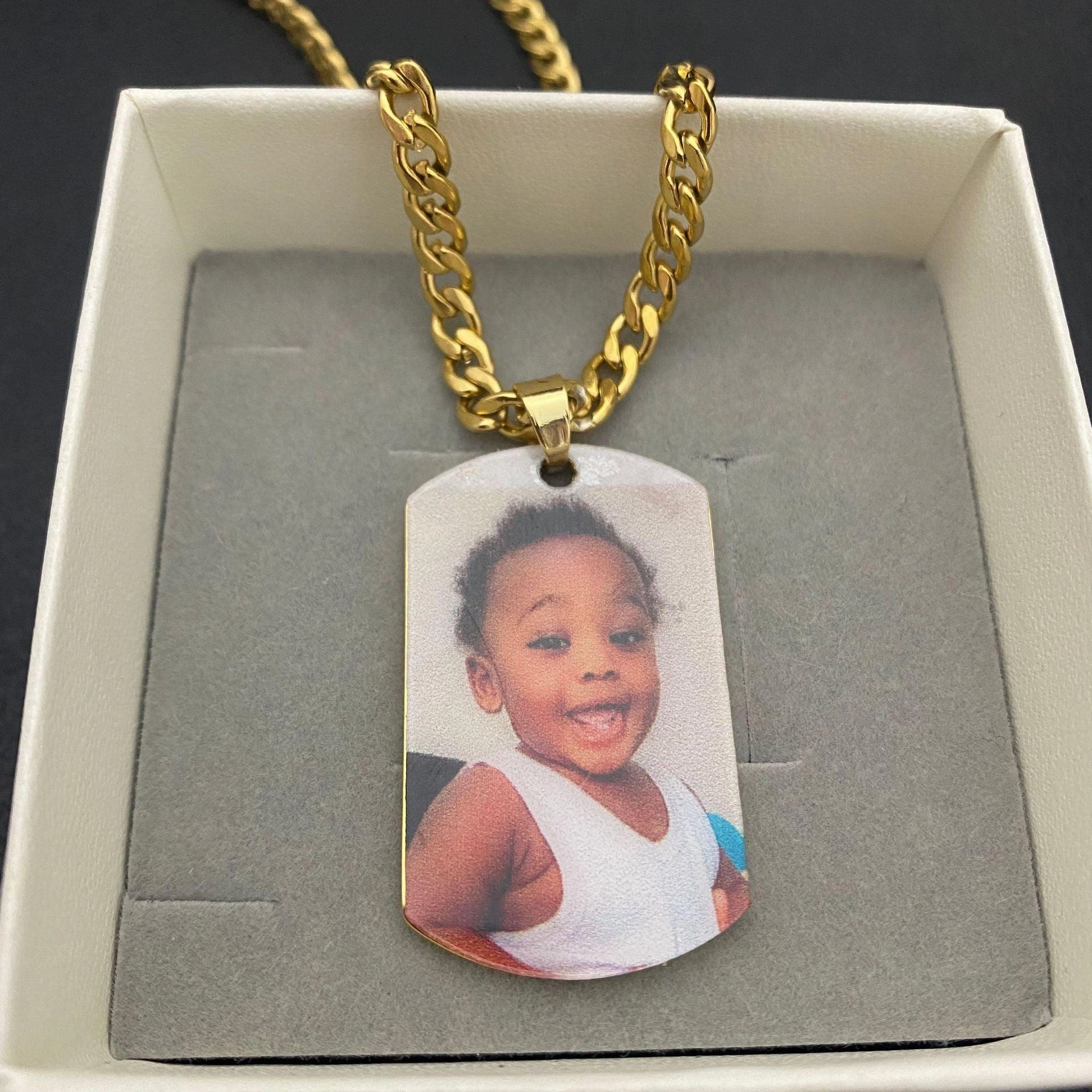 Picture Portrait Necklace Stainless Steel