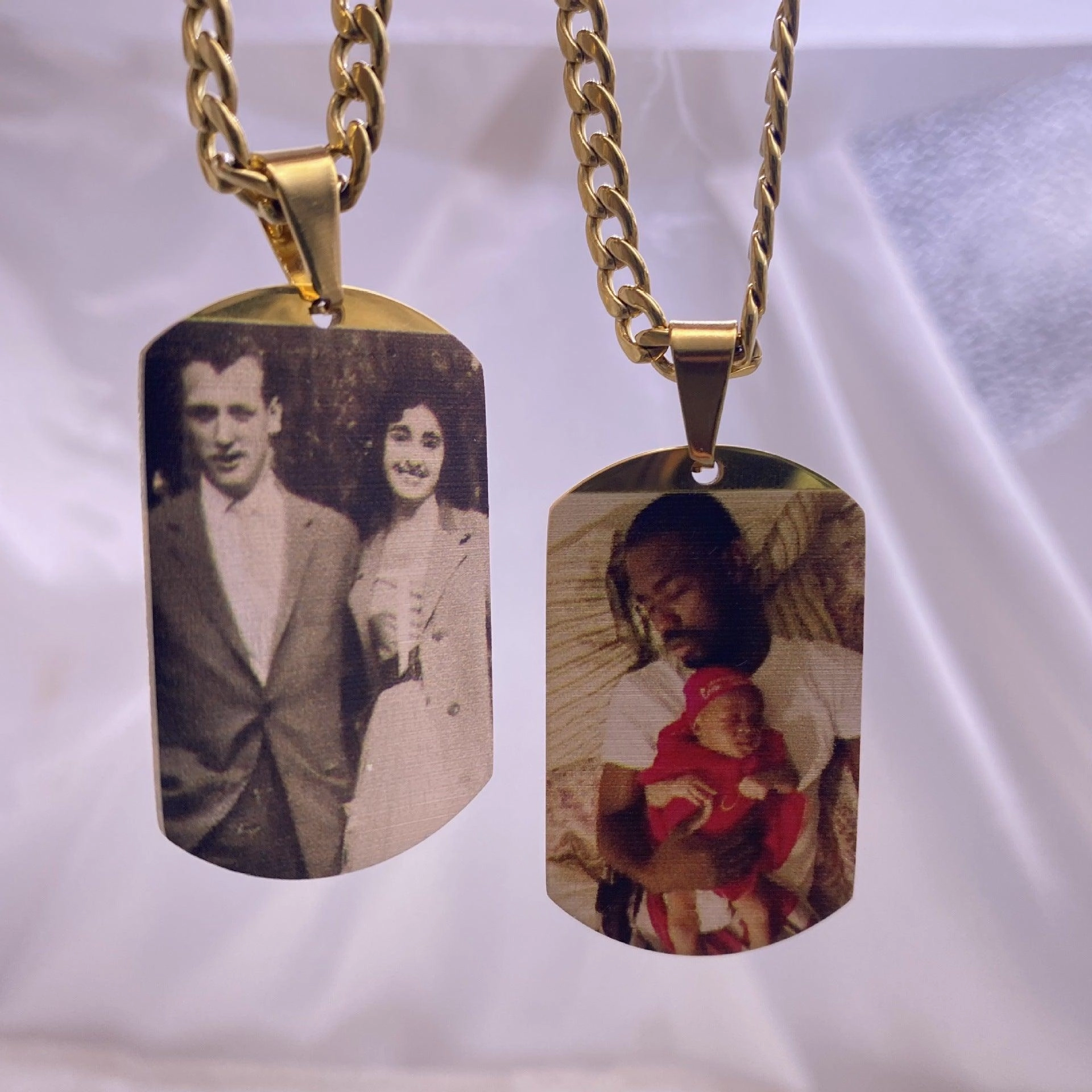 Picture Portrait Necklace Stainless Steel 