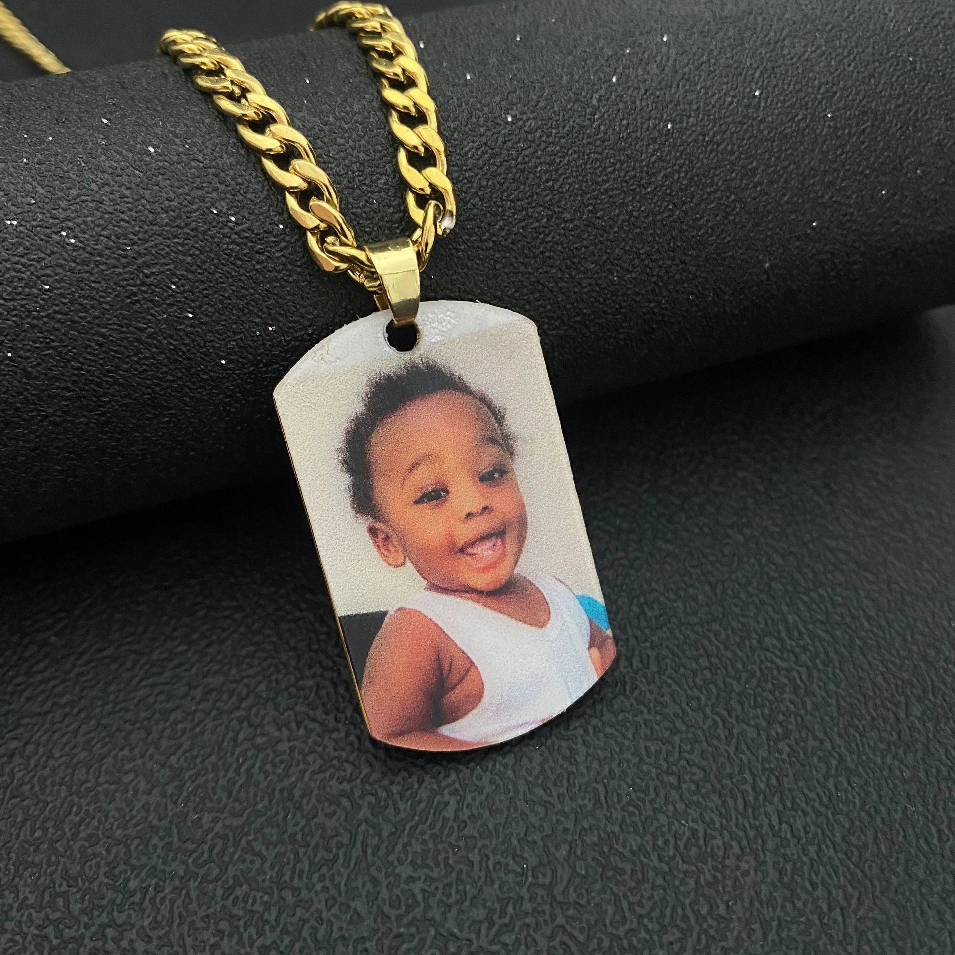 Picture Portrait Necklace Stainless Steel