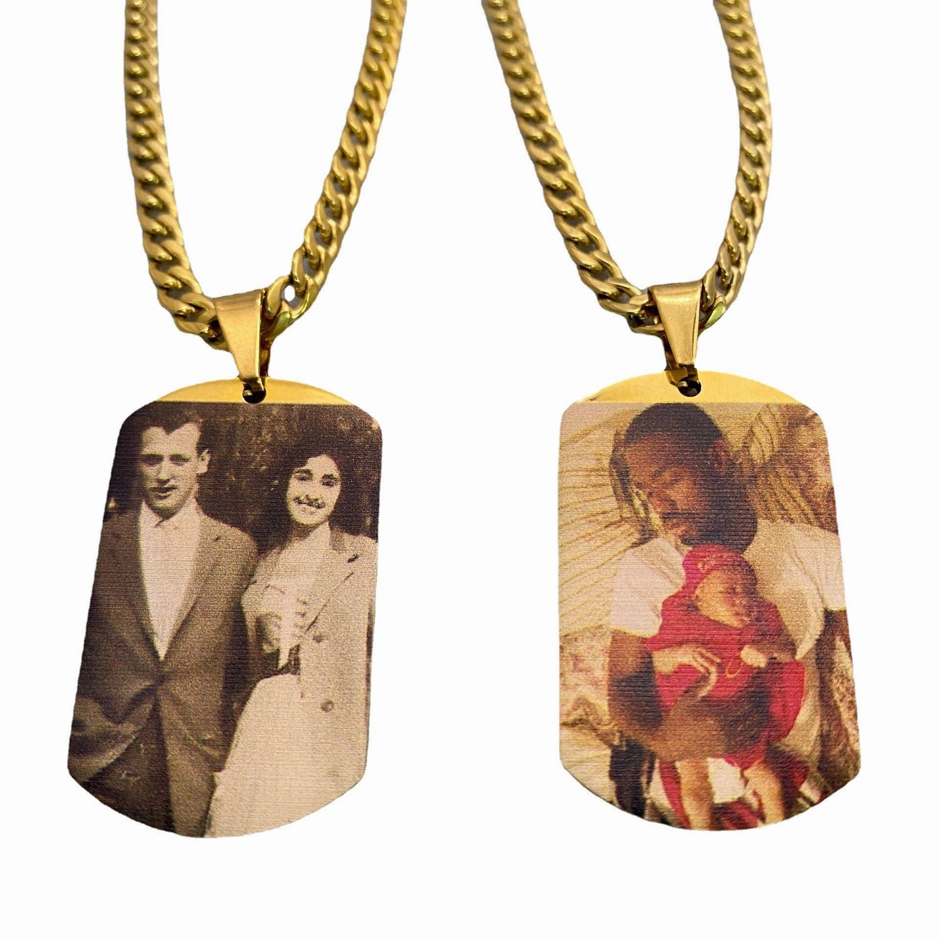 Picture Portrait Necklace Stainless Steel