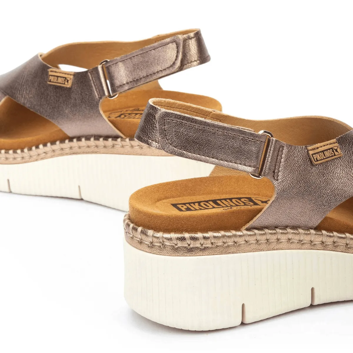 Pikolinos Damen Gomera Stone Metallik Leder