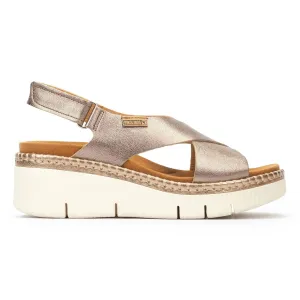 Pikolinos Damen Gomera Stone Metallik Leder
