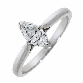 Platinum Marquise Diamond Solitaire Claw Set Ring texture-diamond  