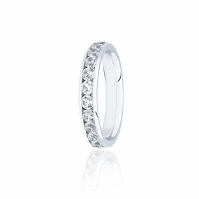 Platinum Round Brilliant Cut Diamond Set Eternity Ring texture-diamond  