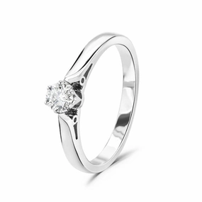 Platinum solitaire claw set diamond ring texture-diamond  