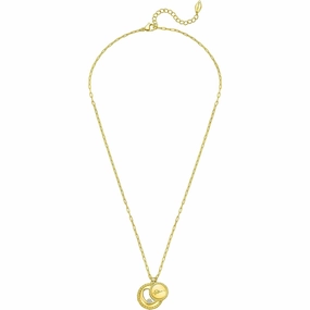 Police Amour Gold Plated Ladies Necklace With Heart Charms and Crystals fashion-jewelry  