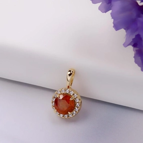 Pomegranate Zirconium Light Luxury Pendant 