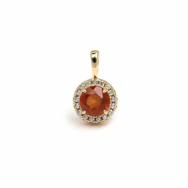 Pomegranate Zirconium Light Luxury Pendant