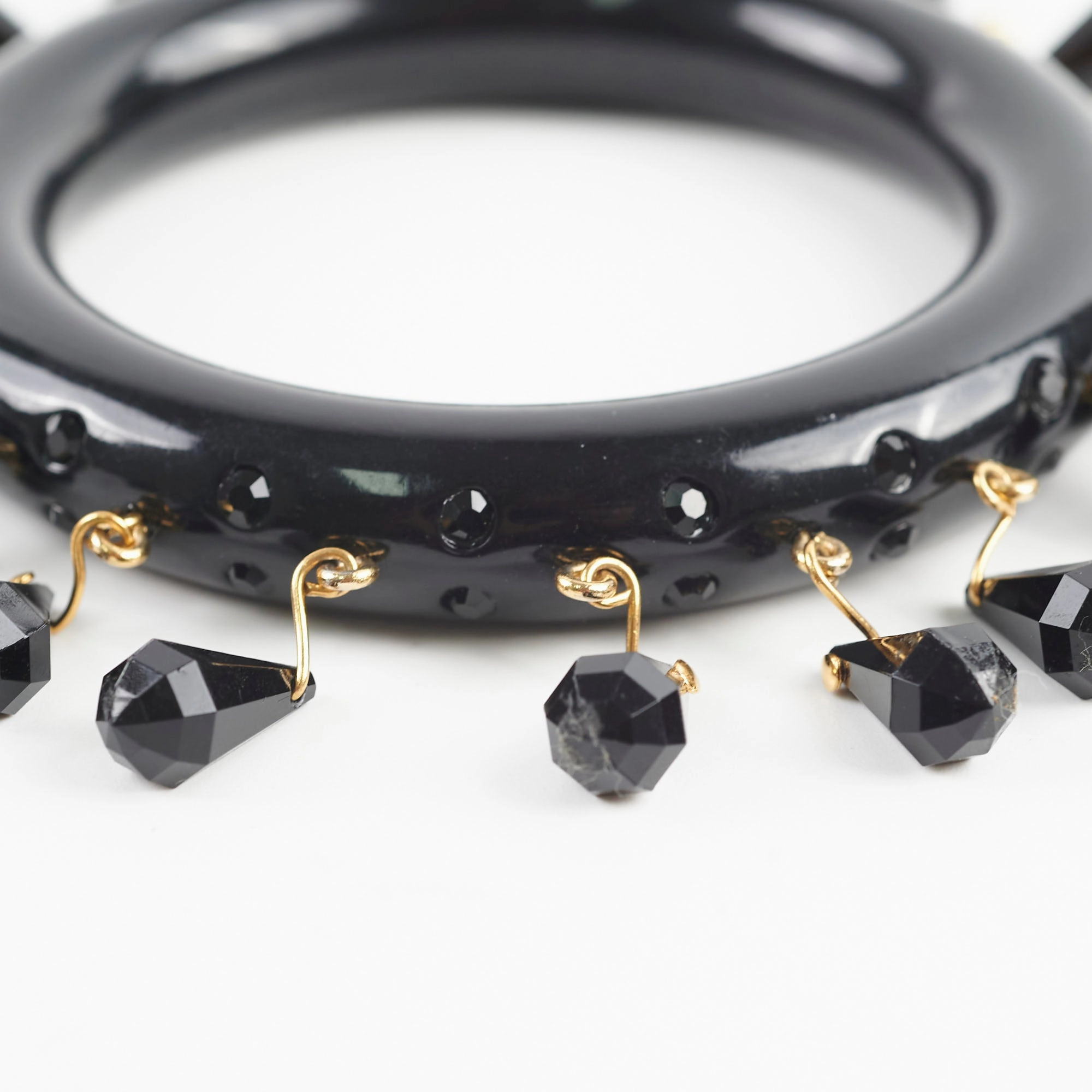 Prada Black Bangle Size Medium 17cm