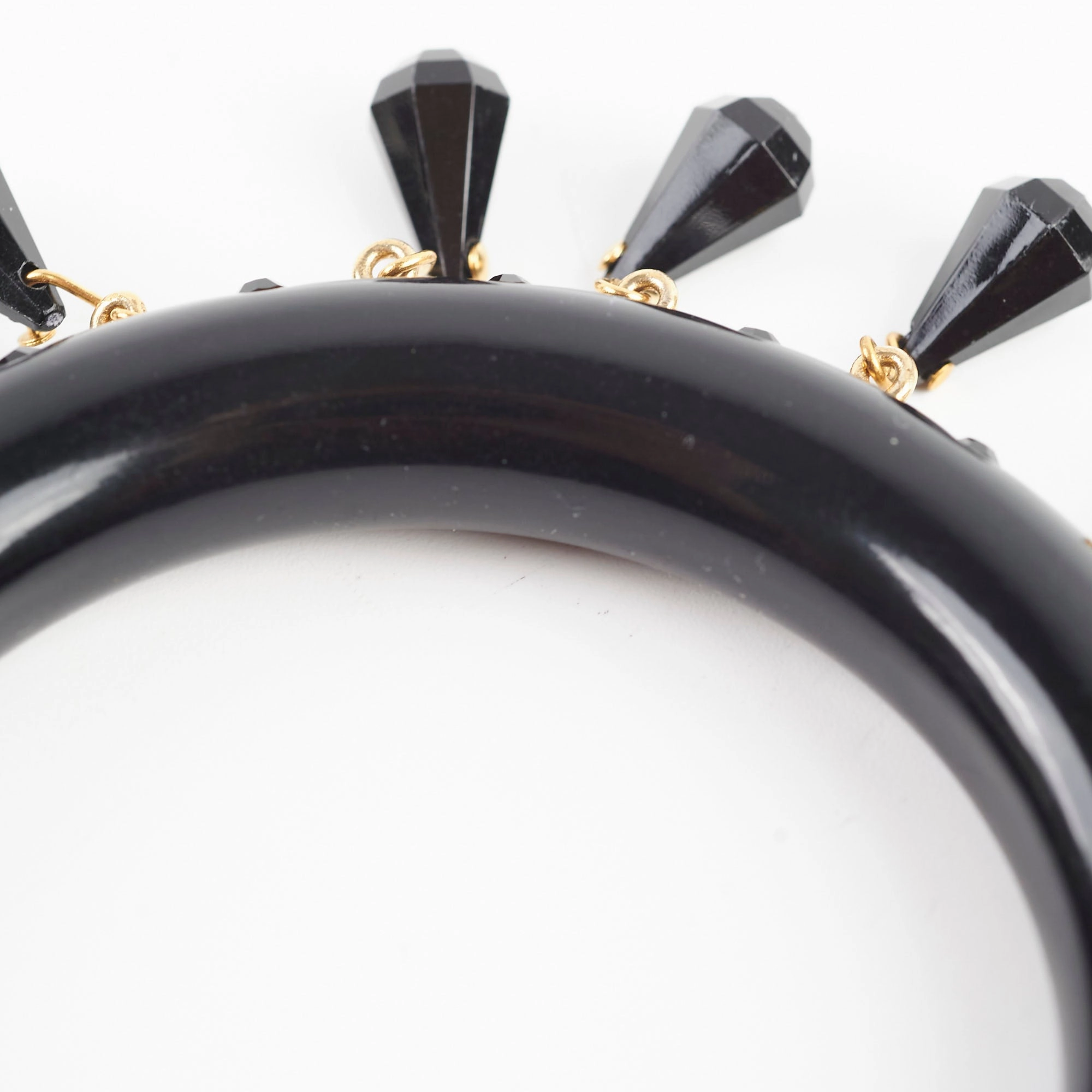 Prada Black Bangle Size Medium 17cm