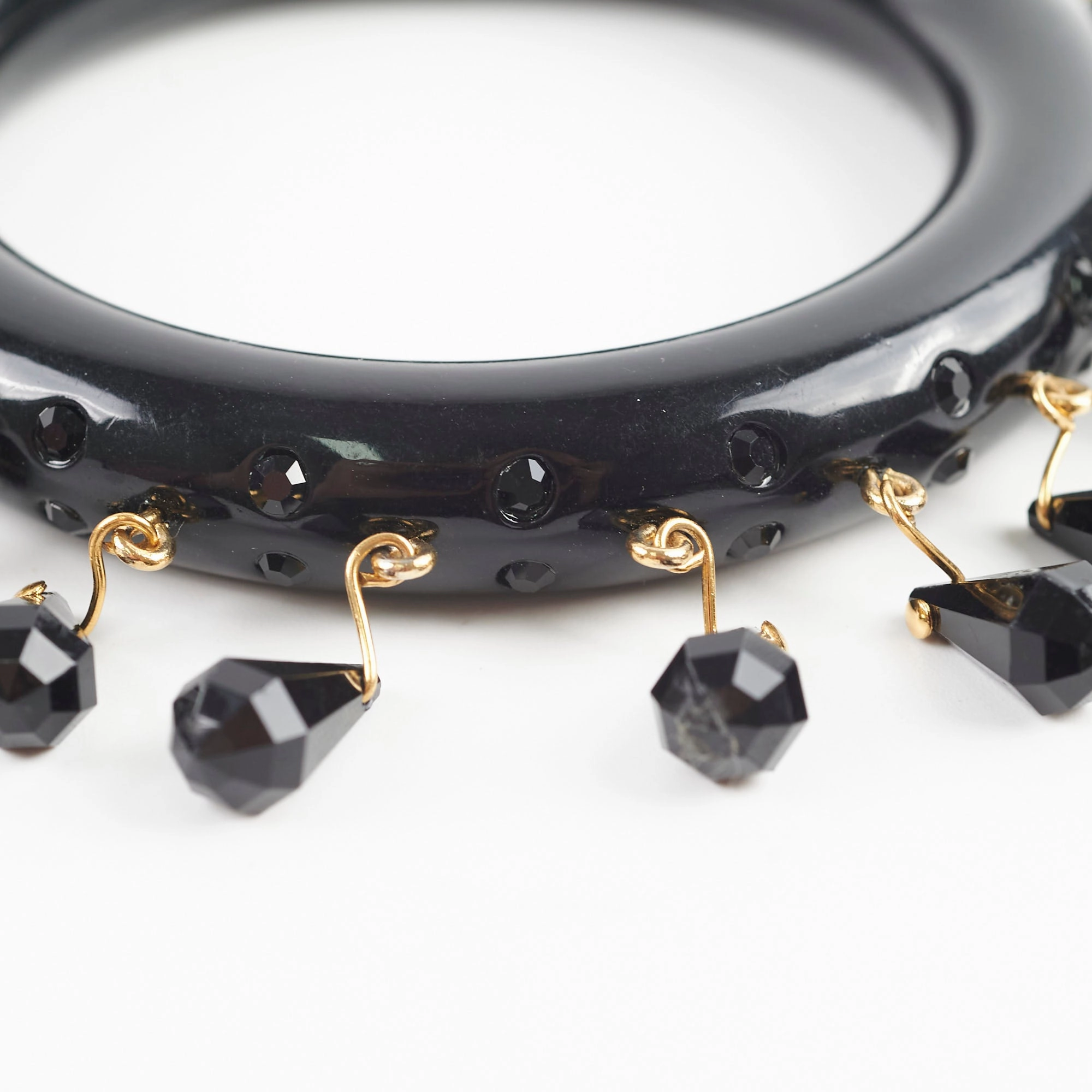 Prada Black Bangle Size Medium 17cm