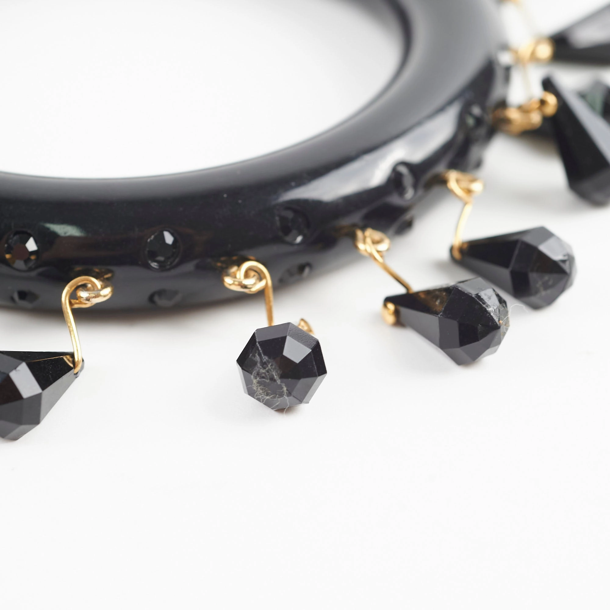 Prada Black Bangle Size Medium 17cm