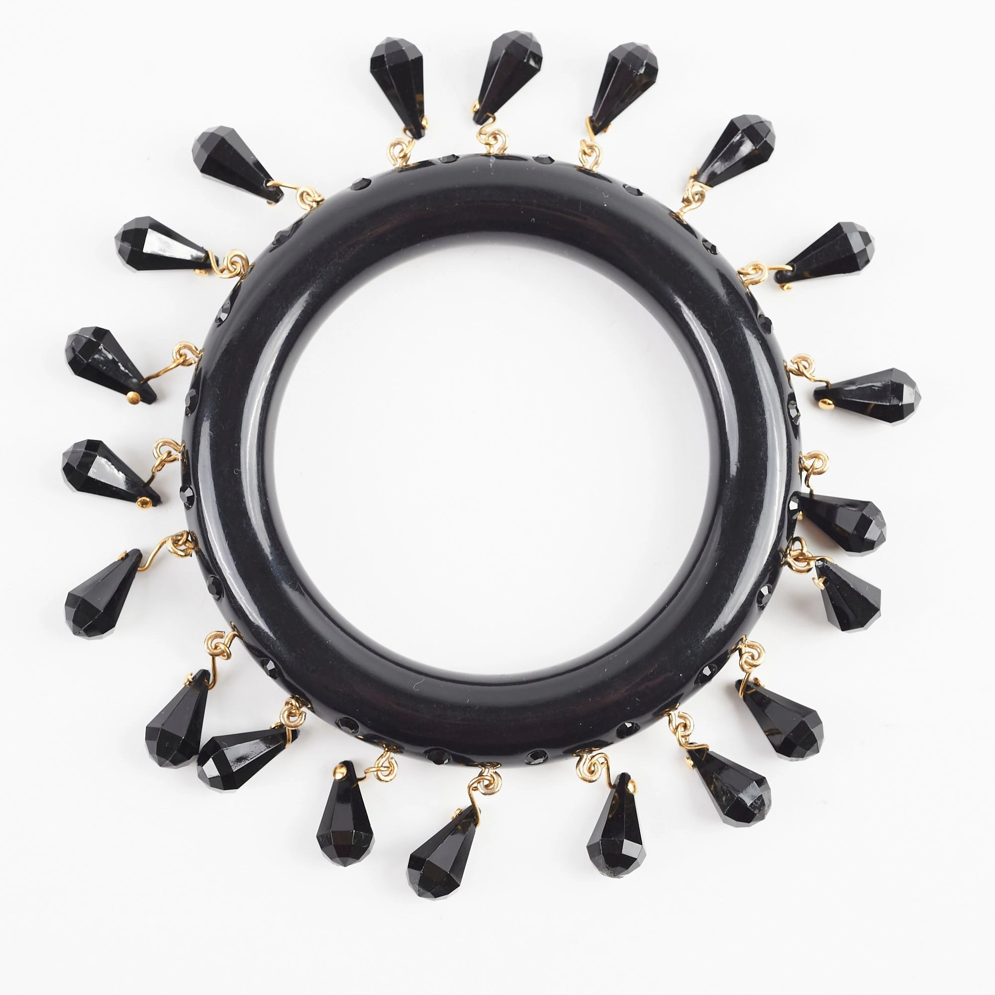 Prada Black Bangle Size Medium 17cm
