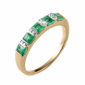 Precious Jewels Emerald Eternity Ring hand-chain-bracelet  