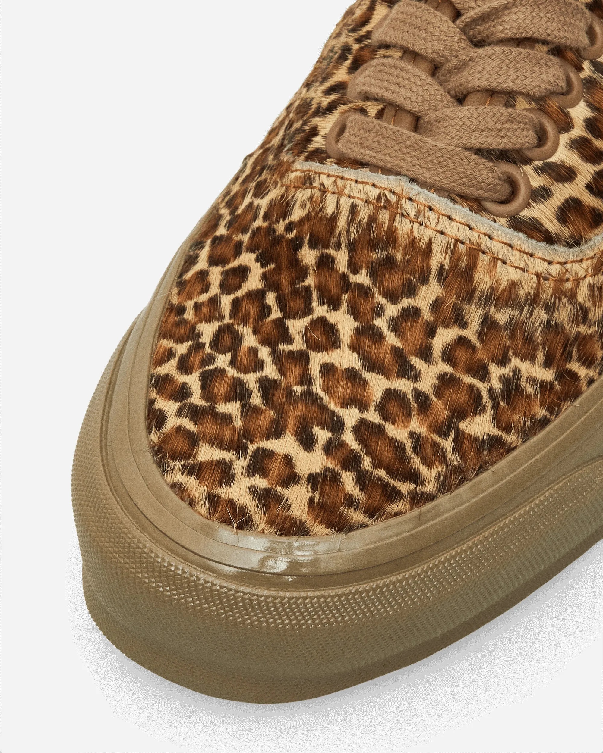 Premium Echte 44 Ponyhaar Sneakers Leopard