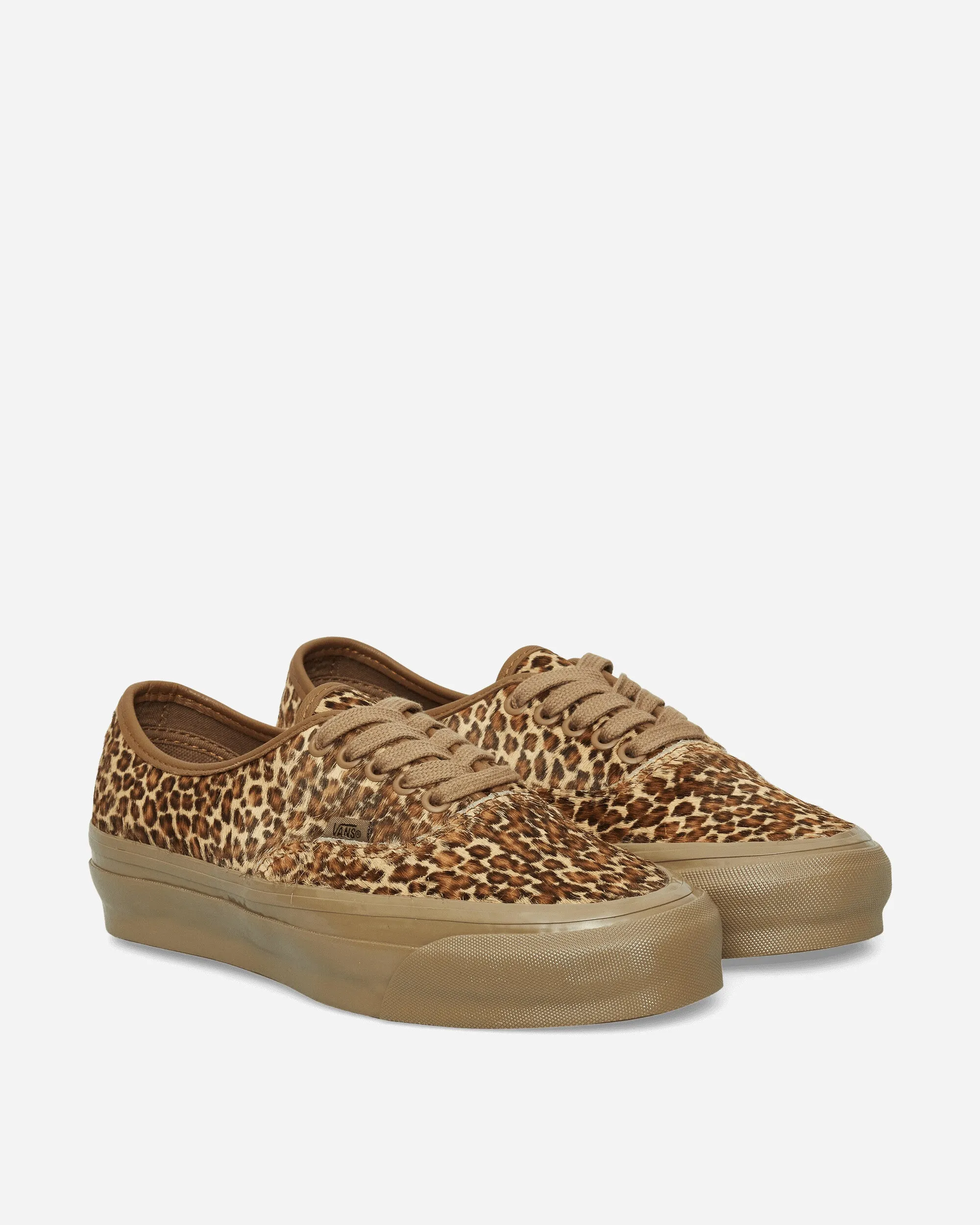 Premium Echte 44 Ponyhaar Sneakers Leopard