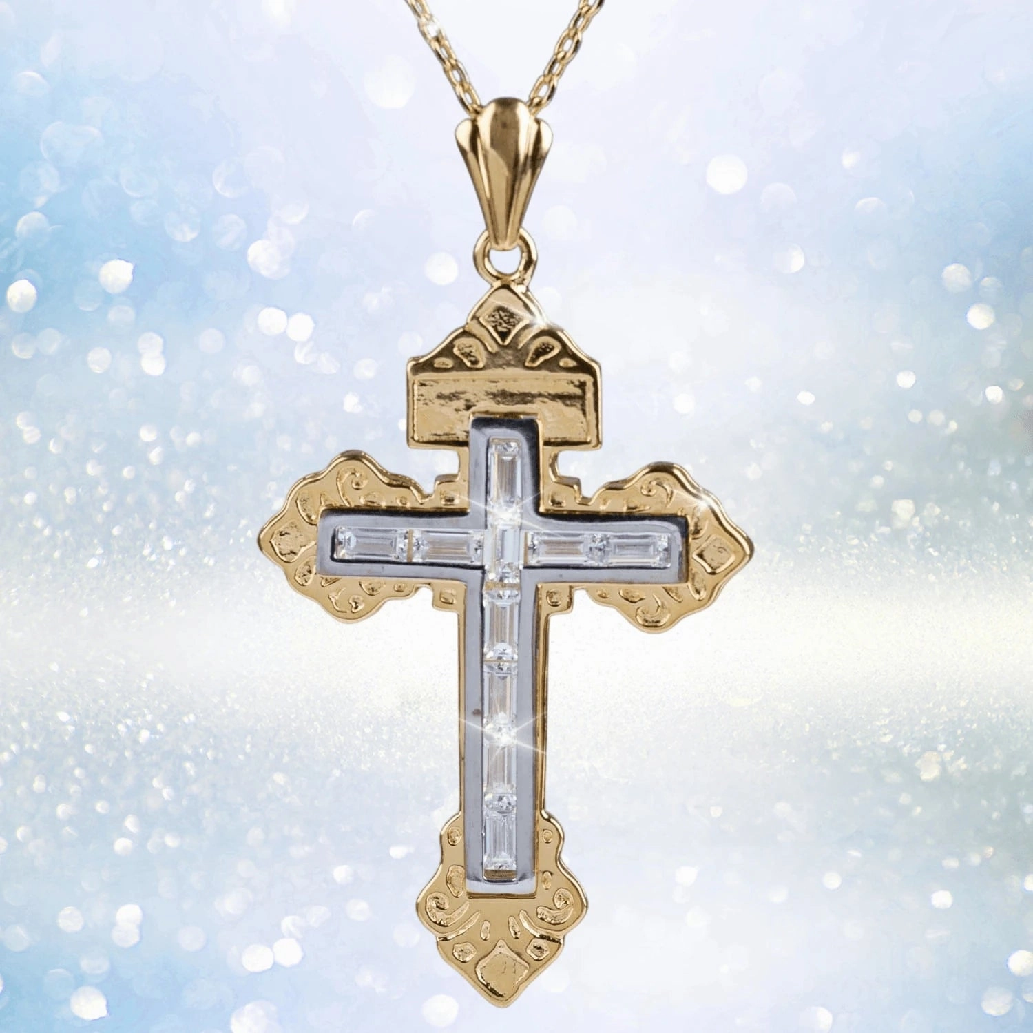 Ray Of Light Cross Pendant