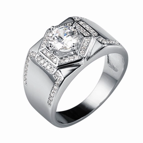 Refined Legacy Rhodium Ring 
