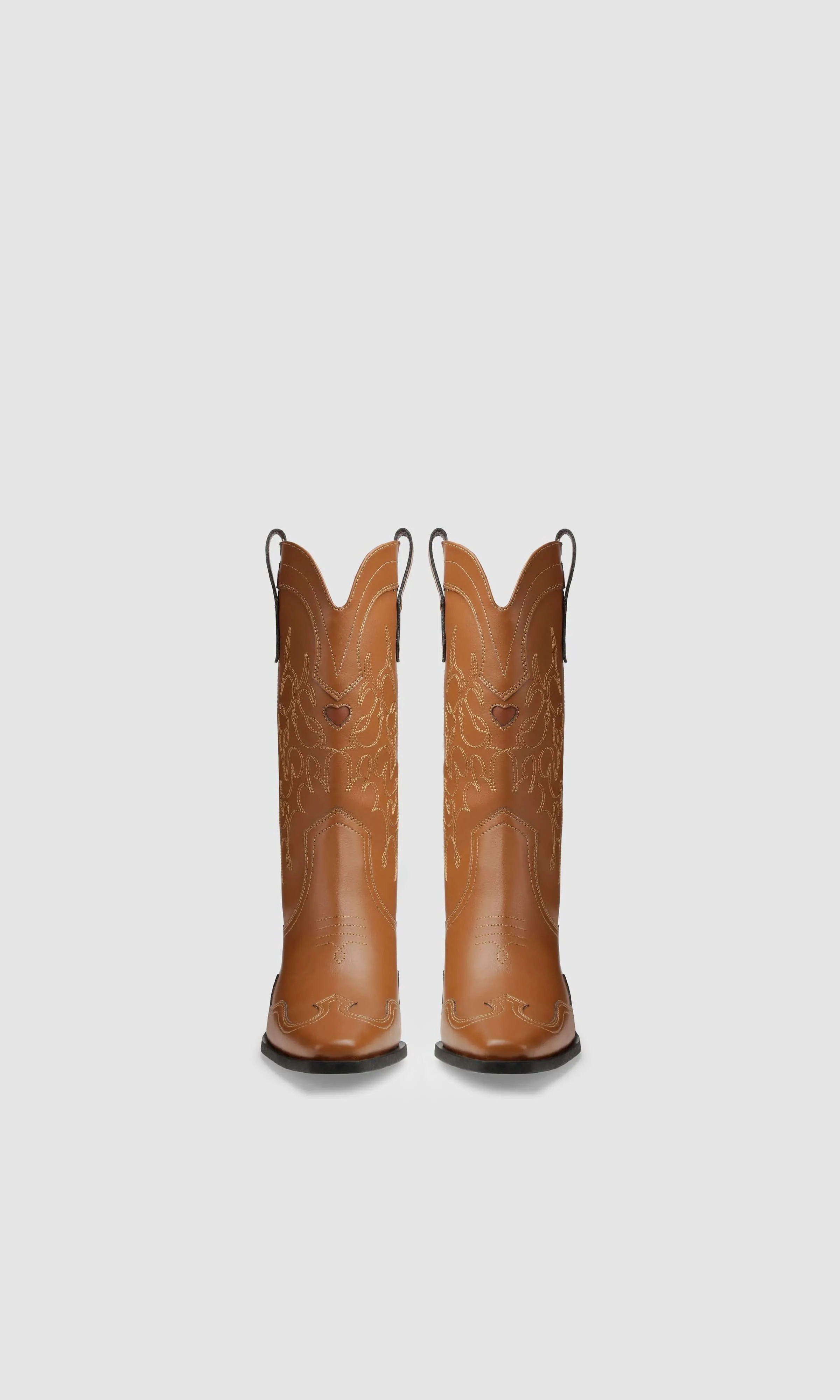 Regan II Vegane Apfel-Leder Cowboystiefel | Ingwer