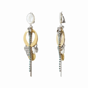 Reminiscence Women's Gold & Silver Earrings 