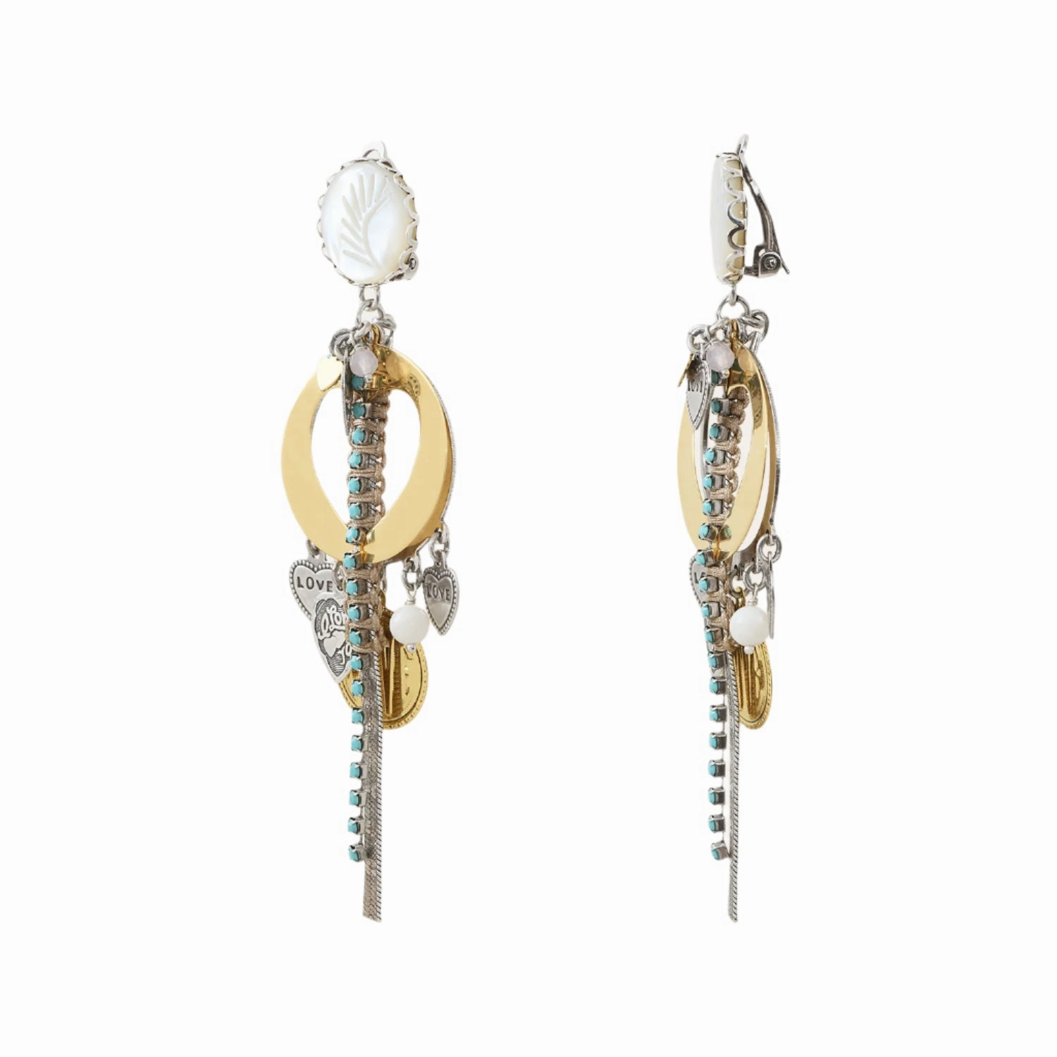 Reminiscence Women's Gold & Silver Earrings fashion-jewelry  