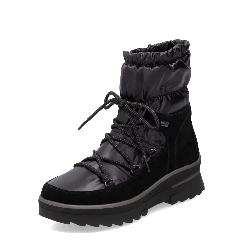 Remote Women's Lelisha 70 wasserdichte Steppstiefel in Schwarz