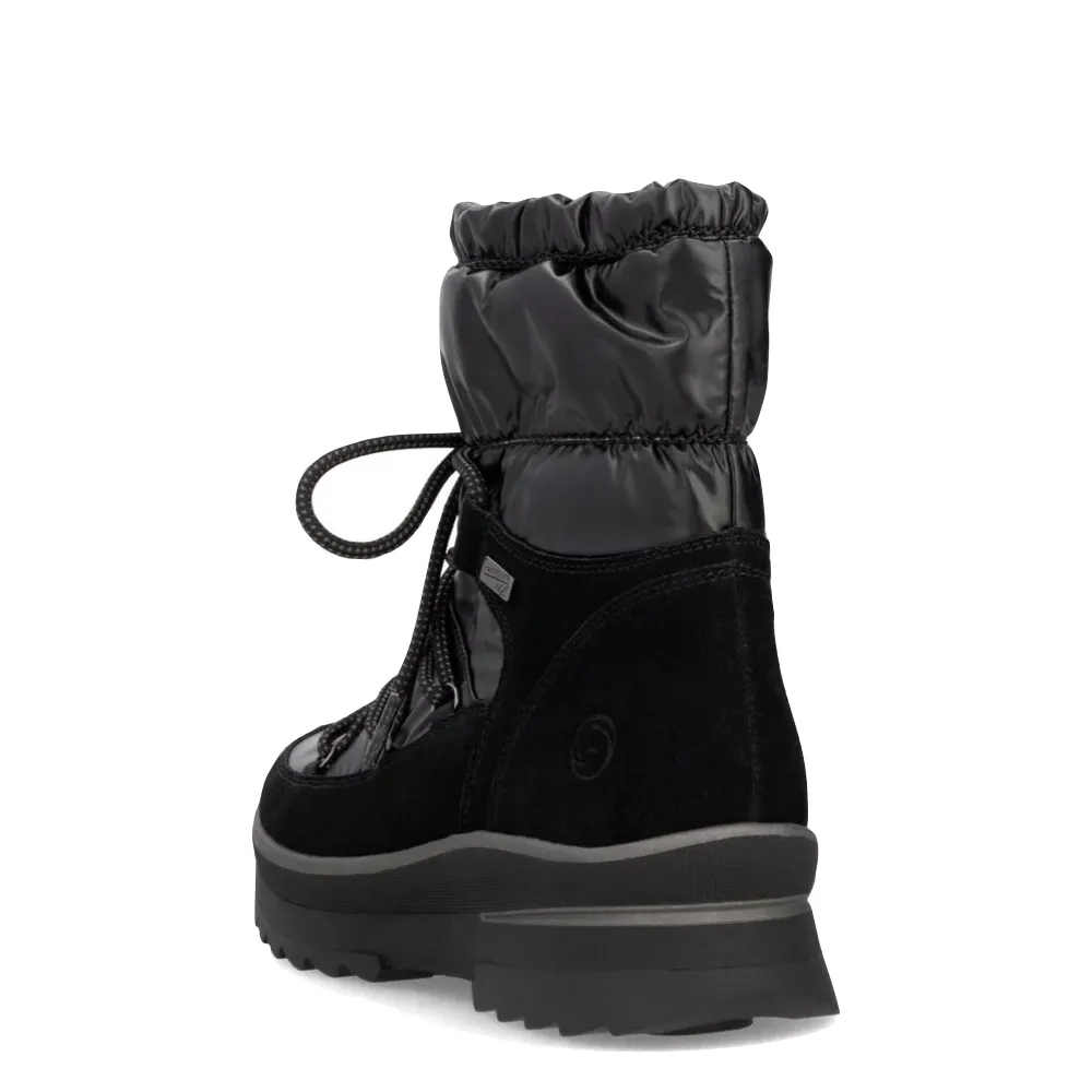 Remote Women's Lelisha 70 wasserdichte Steppstiefel in Schwarz