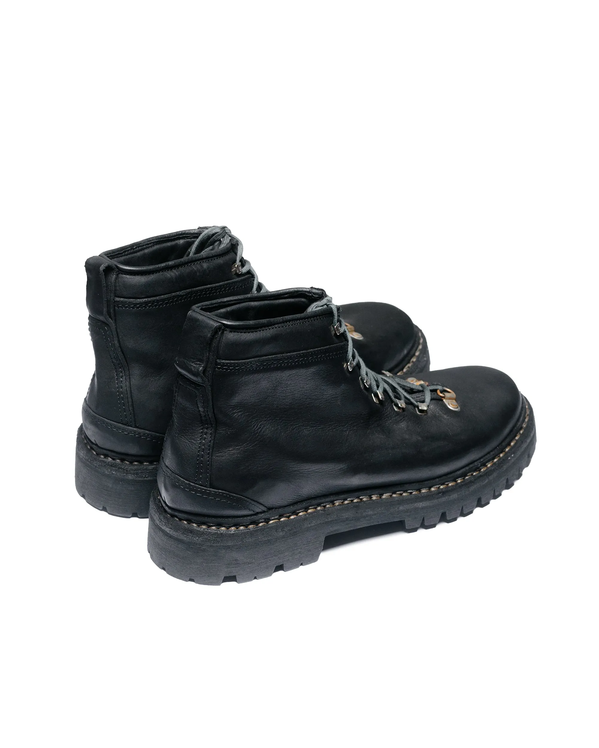 Reproduktion der gefundenen italienischen Militärstiefel für die Alpen 390NAD Schwarz