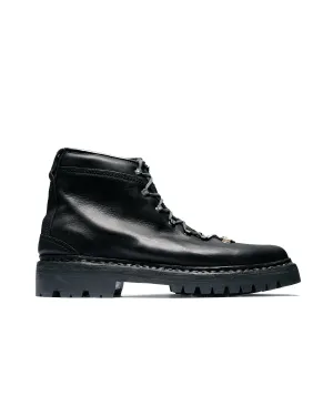 Reproduktion der gefundenen italienischen Militärstiefel für die Alpen 390NAD Schwarz