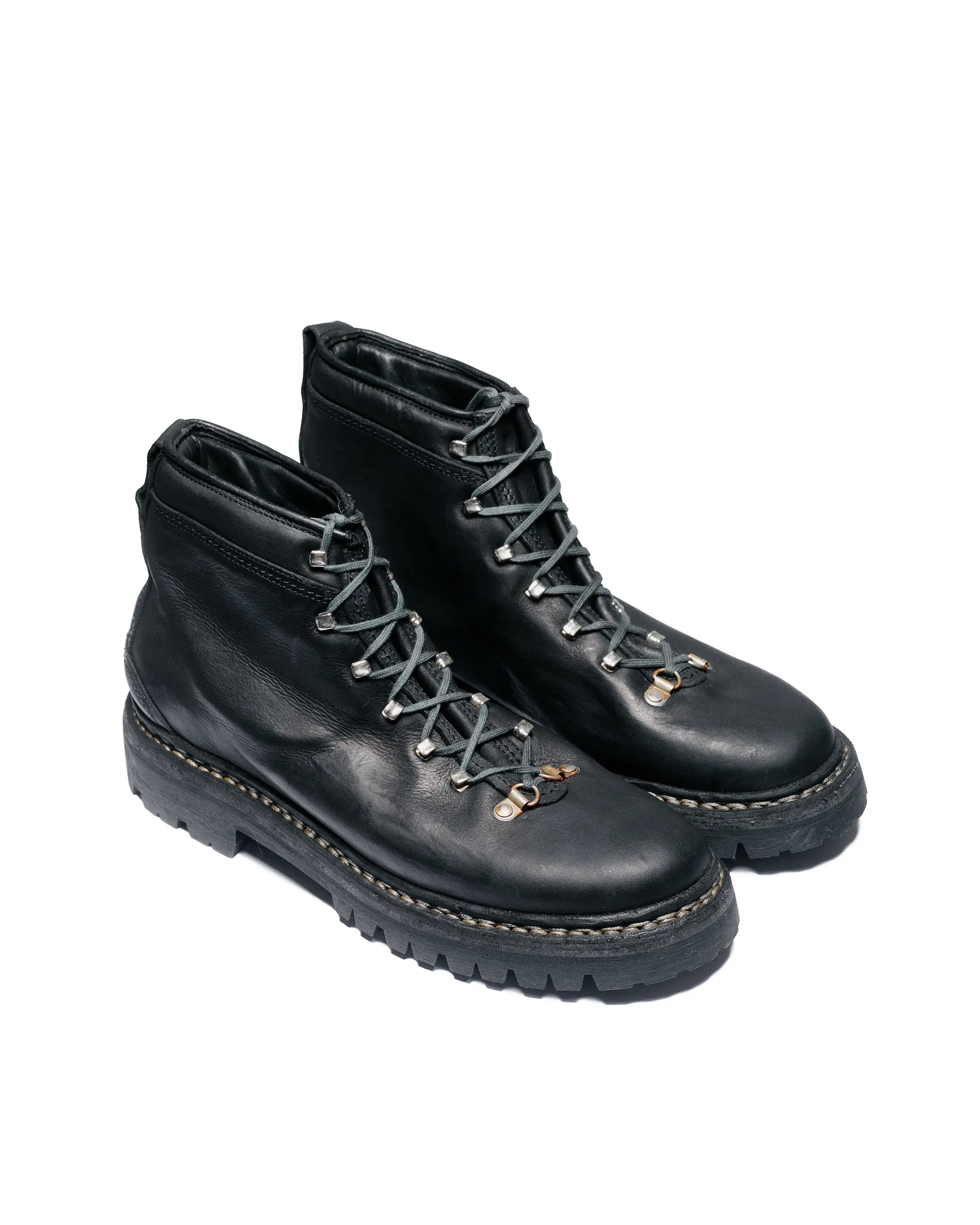 Reproduktion der gefundenen italienischen Militärstiefel für die Alpen 390NAD Schwarz