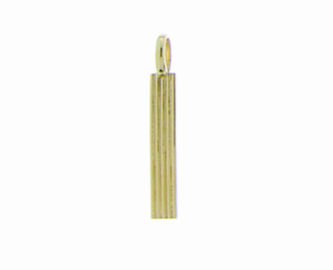 Retro style yellow 9K letter pendants