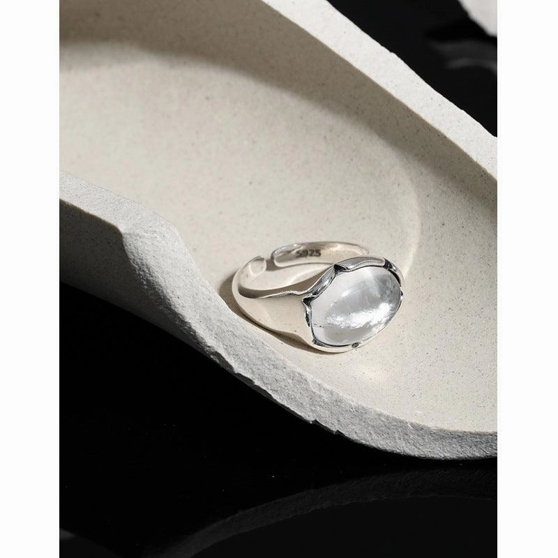 Retro Vintage  Micro Set Crystal Ring